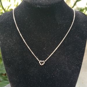 Rose Gold dipped heart necklace16 in